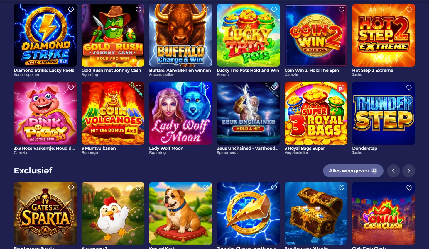 Bruno Casino Spellen